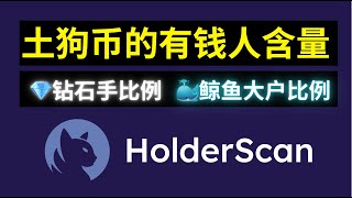 金狗币鲸鱼追踪：HolderScan使用教程，识别潜力Meme币！