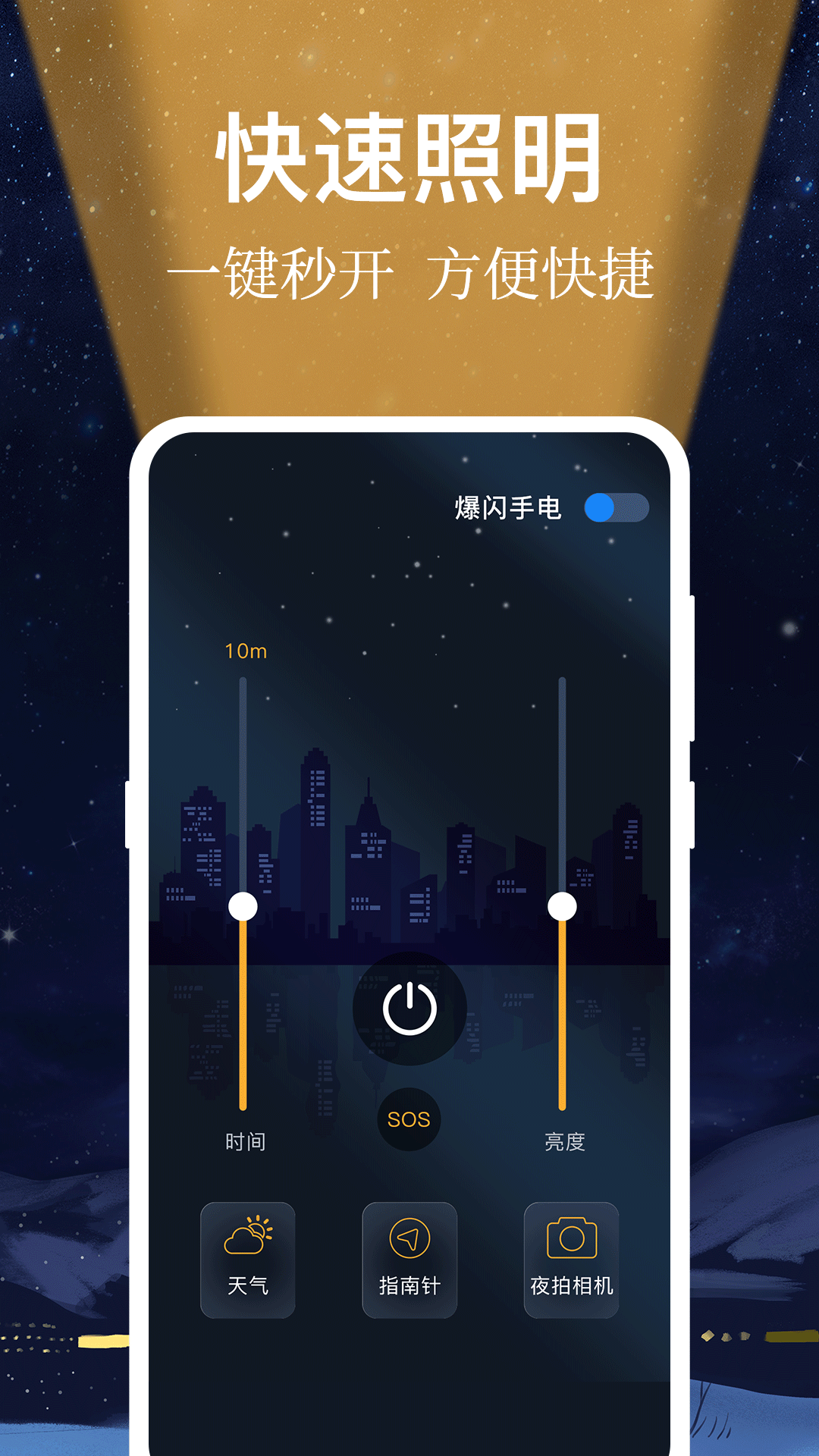 小熊强光手电筒