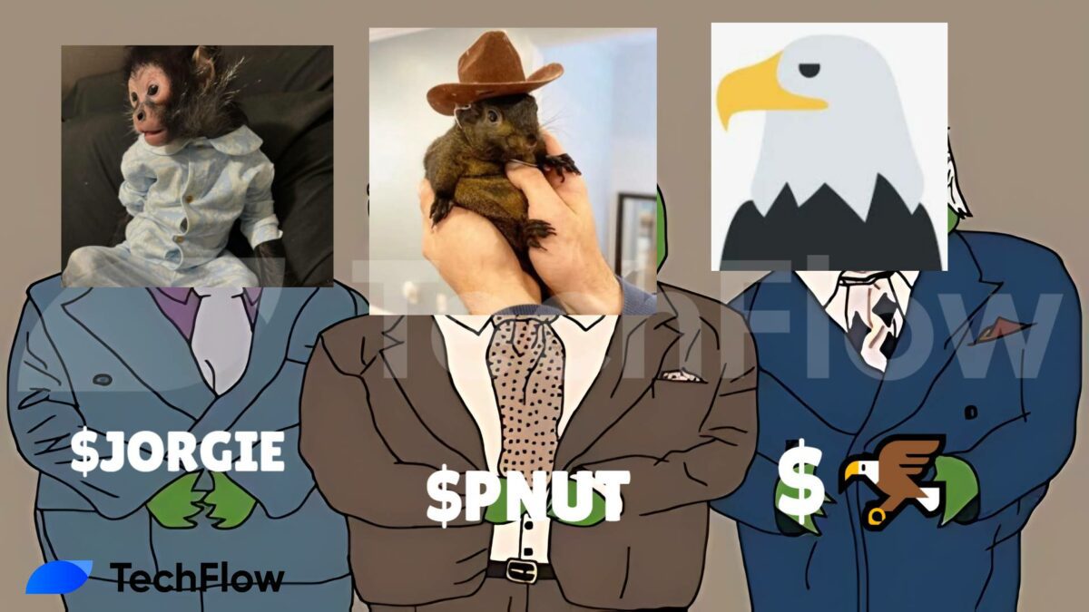 PNUT 引领动物拯救风潮,Jorgie 与老鹰成迷因币小市值新星