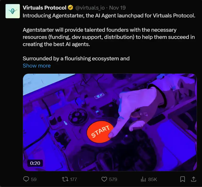 加密AI Agent领域独角兽Virtuals：你抓住机遇了吗？